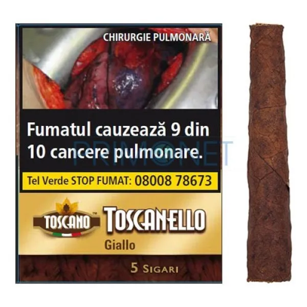 Tigari de foi Toscanello Giallo 28g (vanilie) 5 T&T