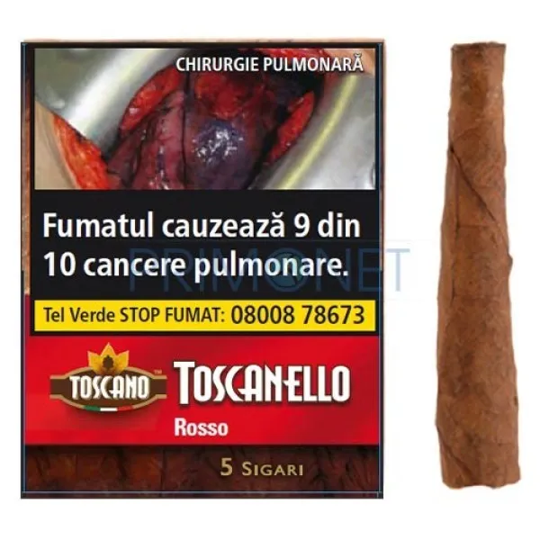 Tigari de foi Toscanello Rosso 28g (cafea) 5 T&T