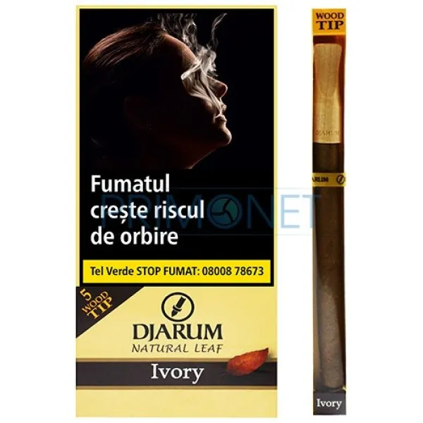Tigari de foi Djarum Wood Tips Ivory 35g (vanilie) 5