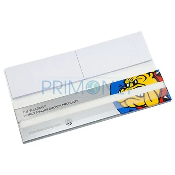 Foite rulat tutun Bulldog Silver KS Slim + Filter Tips
