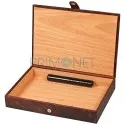 560152 Humidor trabucuri Piele si Lemn 