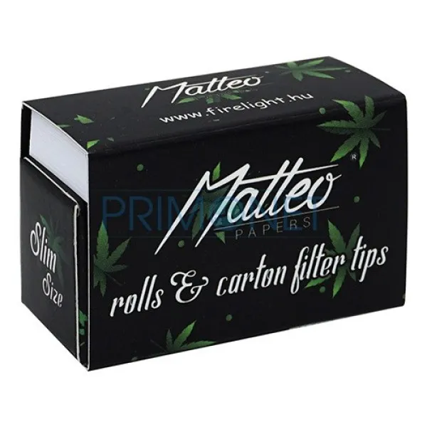 Foite in rola Matteo Slim + Filtre Carton (6M)