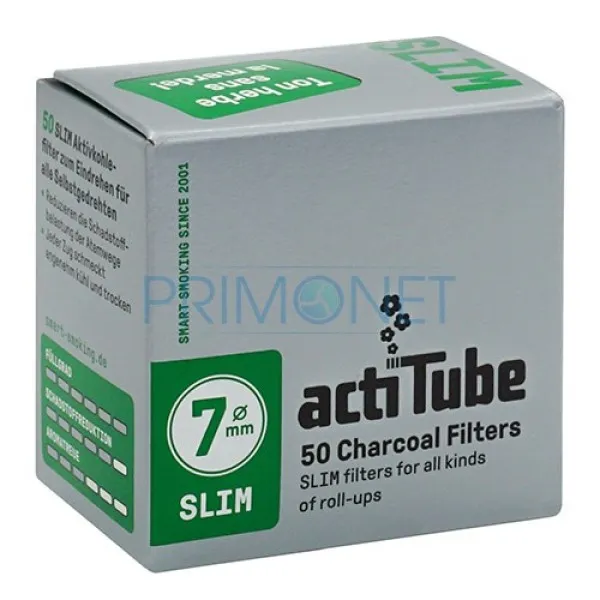 Filtre Tigari actiTube SLIM 7/27 mm (carbon) (50)