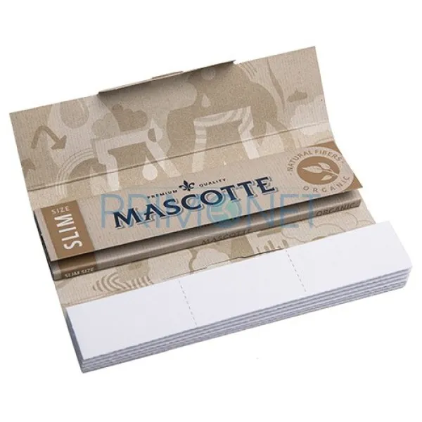 Foite Rulat Tutun Mascotte Organic Slim KS + Filter Tips