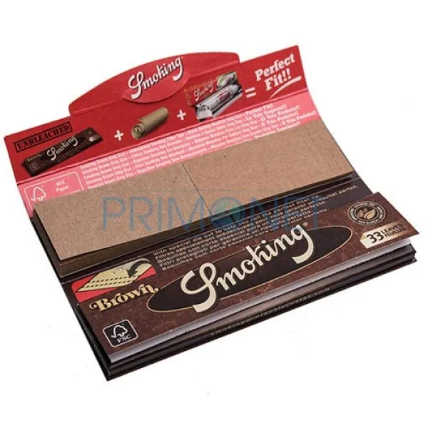 Foite Rulat Tutun Smoking Brown KS + Filter Tips