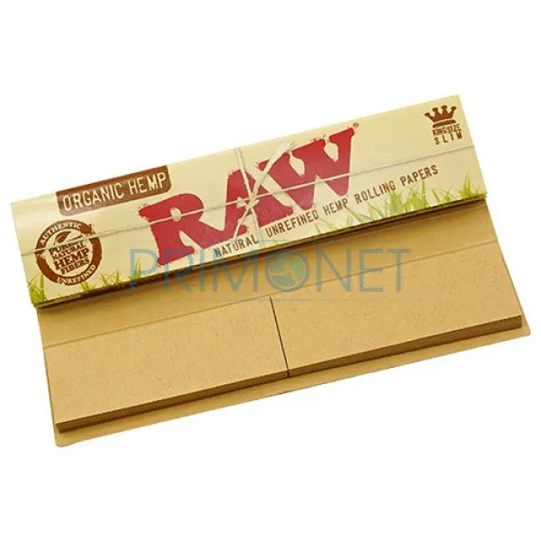Foite Rulat Tutun RAW Organic Slim KS + Filter Tips