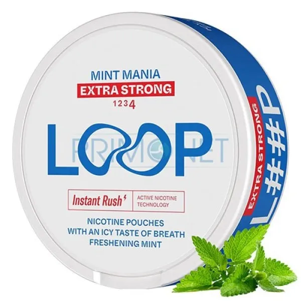 Pouch nicotina Loop Mint Mania Extra Strong (4)