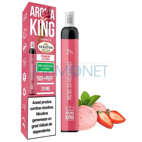Tigara unica folosinta AK by Senator Strawberry Ice Cream (500) 20 mg