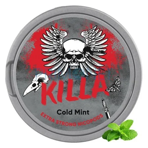 Pouch nicotina Killa Cold Mint Strong 16 mg/g (12,8 mg/pouch)