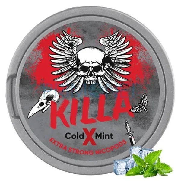 Pouch nicotina Killa Cold X Mint Strong 16 mg/g (12,8 mg/pouch)