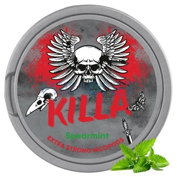 Pouch nicotina Killa Spearmint Strong 16 mg/g (12,8 mg/pouch)