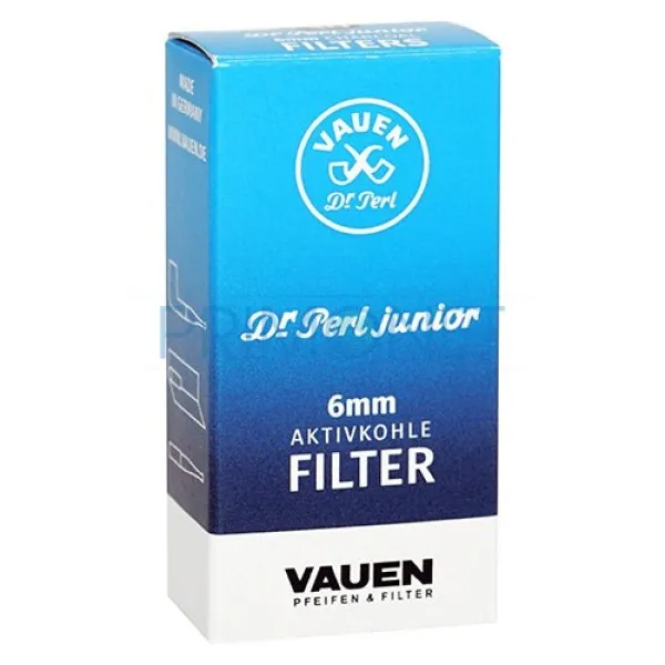 Filtre pipa Vauen Slim 6 mm - carbon activ