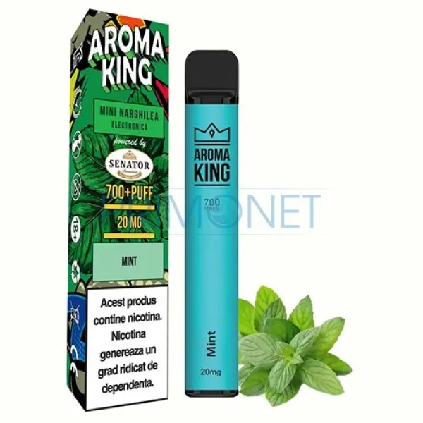 Mini narghilea AK by Senator Mint (20 mg) 700 pufuri