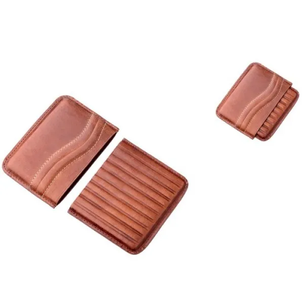 819001 Etui Tigari de foi Angelo brown-piele naturala