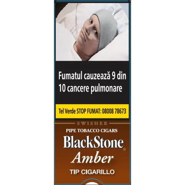 Tigari de Foi Black Stone Amber Tip 26g (vanilie) 5