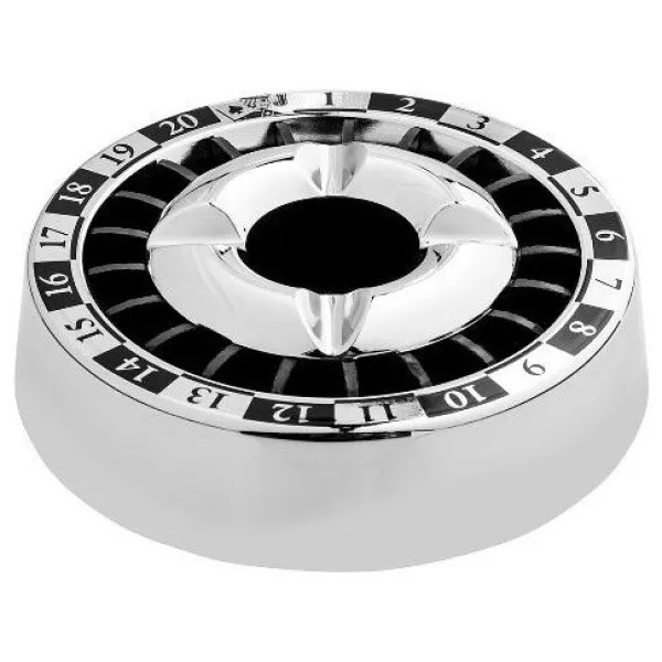 Scrumiera Angel 12 - ruleta cromata