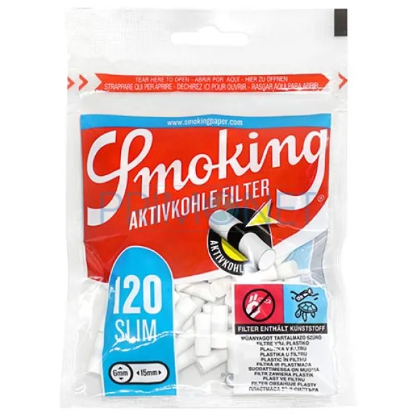 Filtre Tigari Smoking Slim Carbon 6/15 (120)