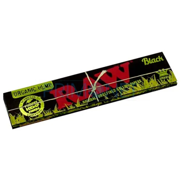 Foite Rulat Tutun RAW Black Organic Hemp KS Slim