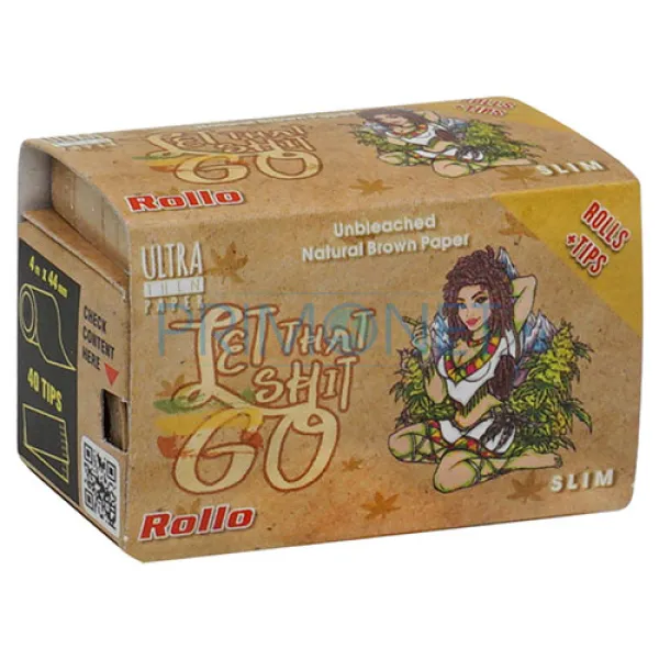 Foite Rollo Slim Brown Rola 4M + Filter Tips