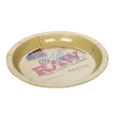 Tava rotunda confectionata din metal pentru rulat tigari marca RAW