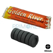 Carbuni Narghilea Golden River (40 mm)