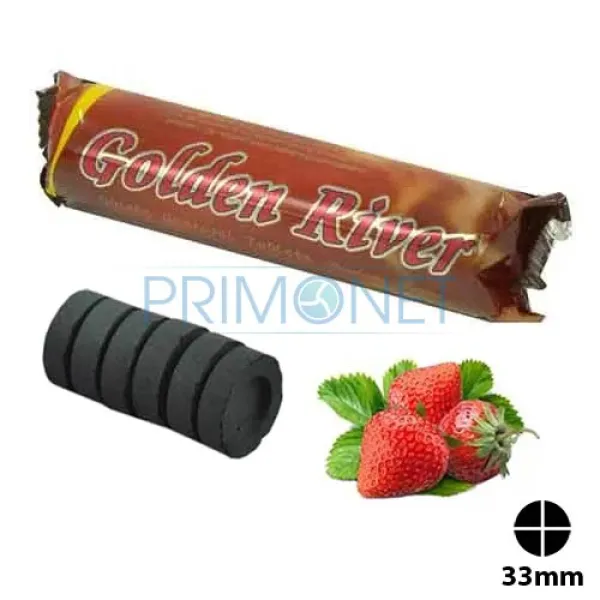Carbuni Narghilea Golden River Capsuni (33 mm)