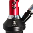 Narghilea rosie cu un furtun de vanzare Kaya Elox Eco Pentagon Red 64 CM