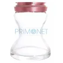  Narghilea mica cu un furtun Kaya Elox Carbon Pink 41 CM (metal case)
