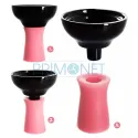 Narghilea mica cu un furtun Kaya Elox Carbon Pink 41 CM (metal case)