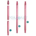  Narghilea mica cu un furtun Kaya Elox Carbon Pink 41 CM (metal case)