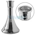 Narghilea pentru fumat de vanzare cu toate accesorii necesare incluse Kaya Elox 730 Silver Trumpet 82 CM