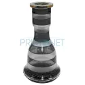Narghilea egipteana de calitate cu trei furtunuri T65 Black 71 CM