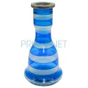 Narghilea de fumat cu trei furtunuri in stil egiptean T66 Bluue 71 CM