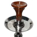 Narghilea de fumat cu trei furtunuri in stil egiptean T66 Bluue 71 CM