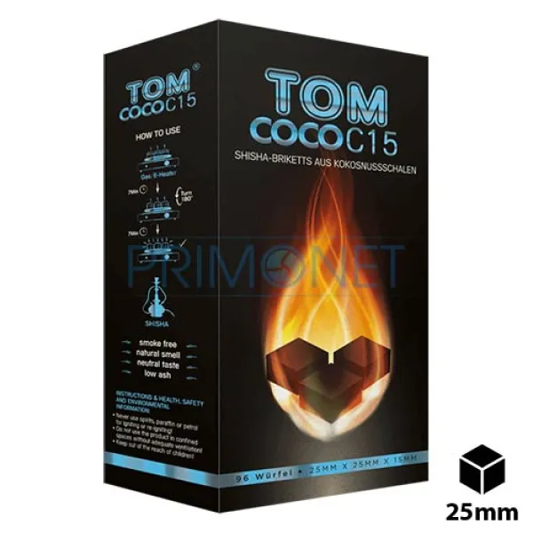 Carbuni Narghilea Tom Coco Blue (3 kg) - Big Box