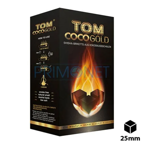 Carbuni Narghilea Tom Coco Gold (3 kg) - Big Box