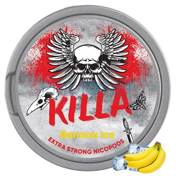 Pouch nicotina Killa Banana Ice Strong 16 mg/g (12,8 mg/pouch)