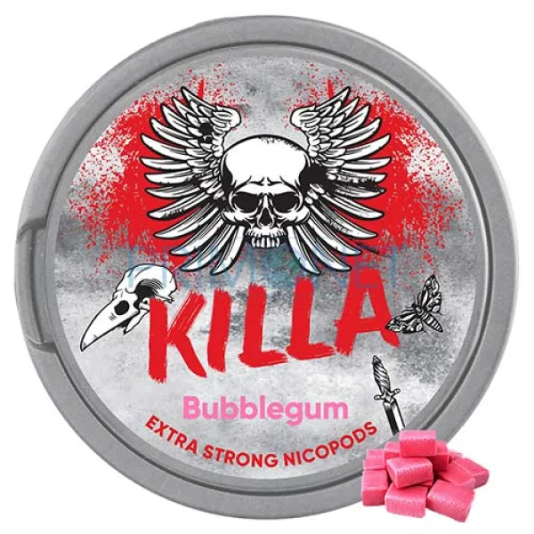Pouch nicotina Killa Bubblegum Strong 16 mg/g (12,8 mg/pouch)