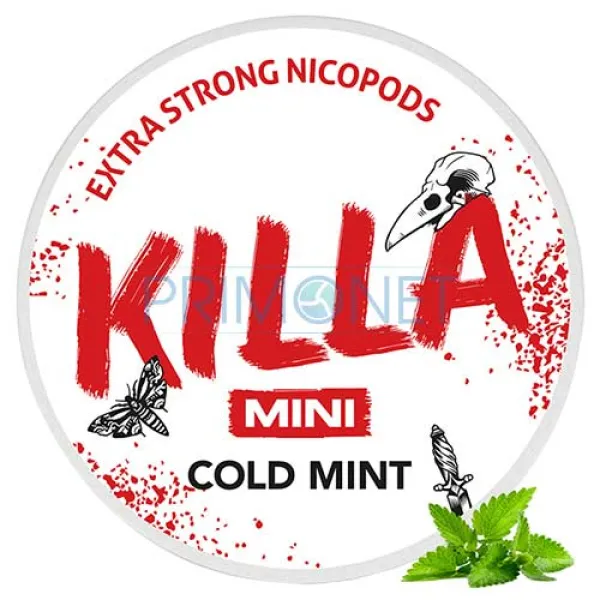 Pouch nicotina Killa Cold Mint Mini Strong 16 mg/g (12,8 mg/pouch)