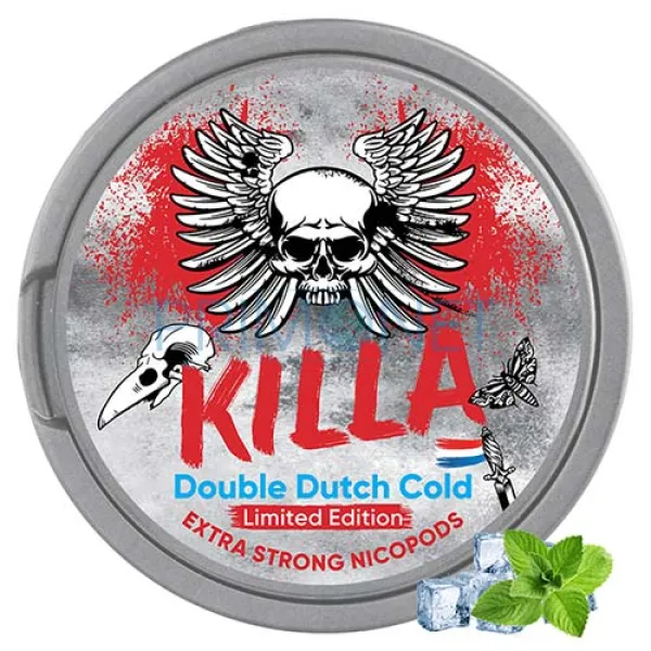 Pouch nicotina Killa Double Dutch Cold Strong 16 mg/g (12,8 mg/pouch)