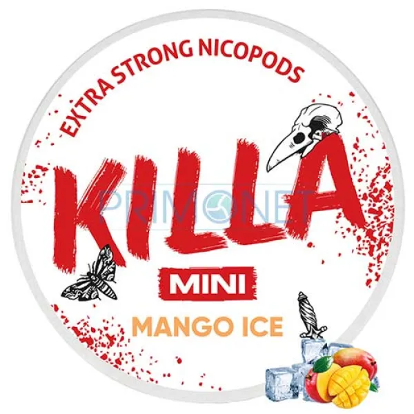 Pouch nicotina Killa Mango Ice Mini Strong 16 mg/g (12,8 mg/pouch)