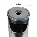 Scrumiera confectionata din metal tip cos pentru exterior de 60 cm
