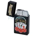 set cadou cu bricheta, zaruri si pachet carti de joc Poker Set 27