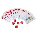 Set completa cadou cu plosca, palnie, pachet carti de joc Poker, zaruri si pahare Dream 2