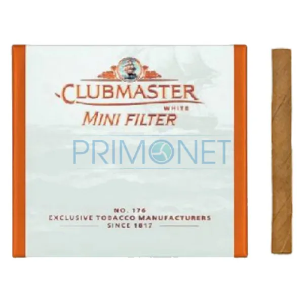 Tigari de foi Clubmaster Mini Filter White (10)
