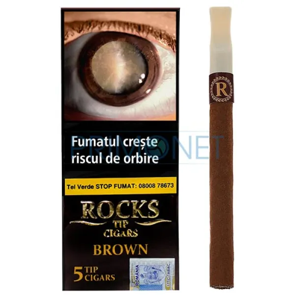 Tigari de foi Rocks Brown Tip 25g (ciocolata) 5