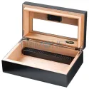 Umidor pentru trabucuri cu exterior mat fabricat din lemn marca Angelo 920053