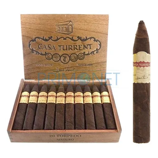 Trabucuri Casa Turrent 1901 Torpedo Maduro Round (20)