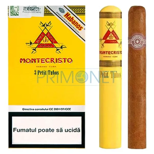 Trabucuri Montecristo Petit Tubos (3)