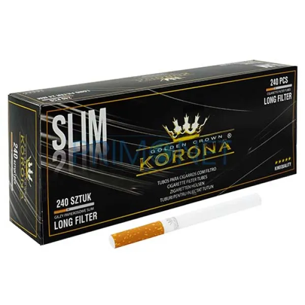 Tuburi Tigari Korona Slim X-Long Red (24 mm) 240